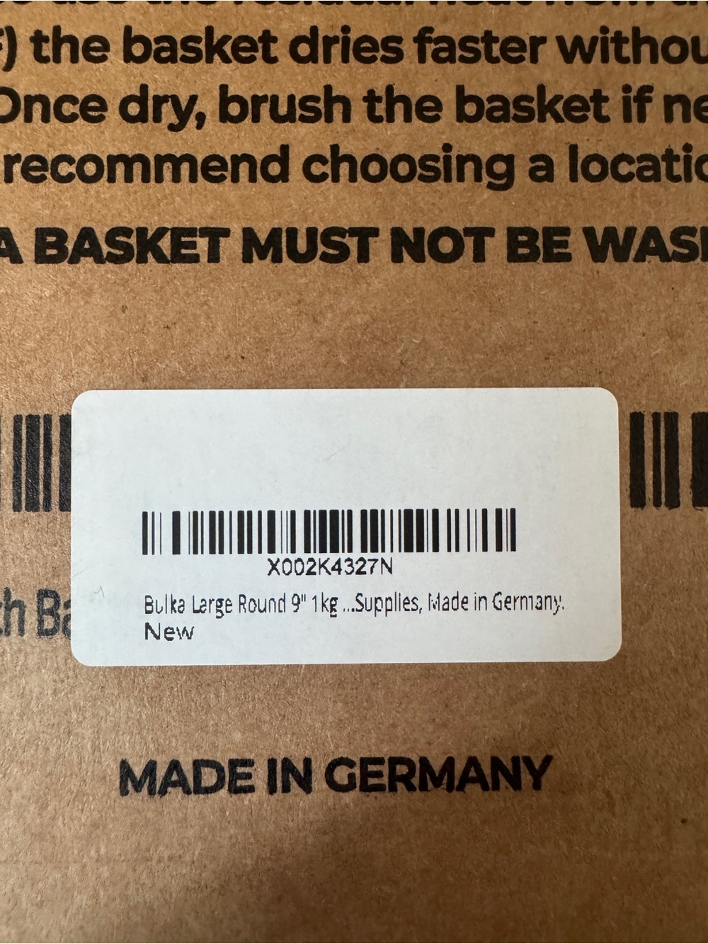 Bulka Round Banneton Proofing Basket Size Large - Picture 6 of 6